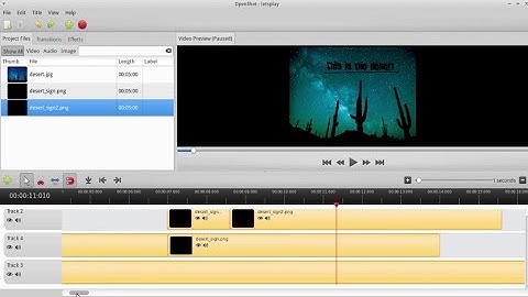 Video editing on Linux: Openshot