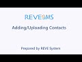 How to upload contact in reve sms switch