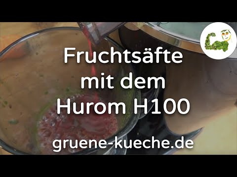 Teil 4 - Beeren-Früchte und weiches Obst mit dem Hurom H100 entsaften