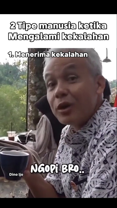2 Tipe orang ketika mengalami kekalahan #meme #dinoijo Anis dan Pak Ganjar ketika kalah