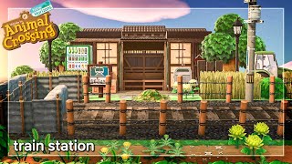 Train Station 🚉 // Animal Crossing Japanese island // Speed Build