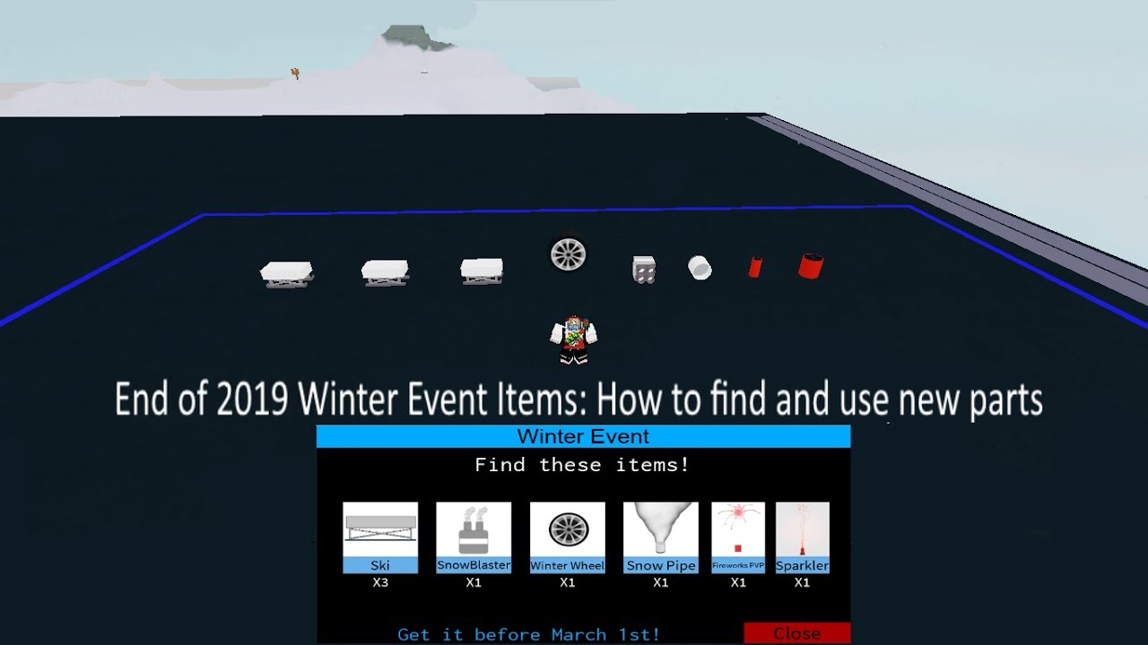 Roblox 2019 Plane Crazy Winter Event How To Find And Use Parts Youtube - march roblox event 2019