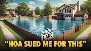 HOA Banned Pools, So I Flooded My Backyard and Called It a “Seasonal Lake”!
