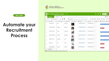 Automate your Recruitment Process | Stackby Use-case
