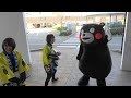 一旦引き揚げるくまモン（かたらんねリハーサル 4/4）＠熊本駅20190314
