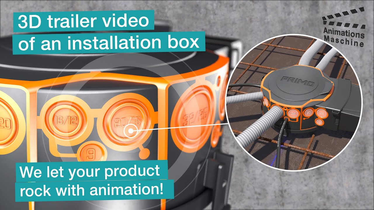 3D trailer video of an electrical installation box - YouTube