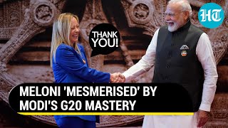 'Thank You': Meloni Compliments Modi; Lauds India's Diplomatic Victory At G20 | Watch