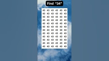 Find 👉 34 #brainteaser #puzzle #short #Mystery #ytshorts #illusionshorts