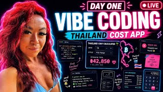 Day 1: Learning to Vibe Code | Building a Thailand Cost Calculator