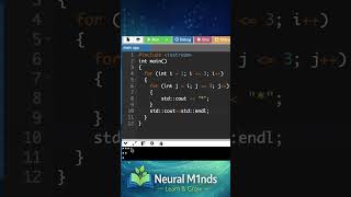 C++ Nested Loop Pattern ⭐ | Can You Predict the Output?