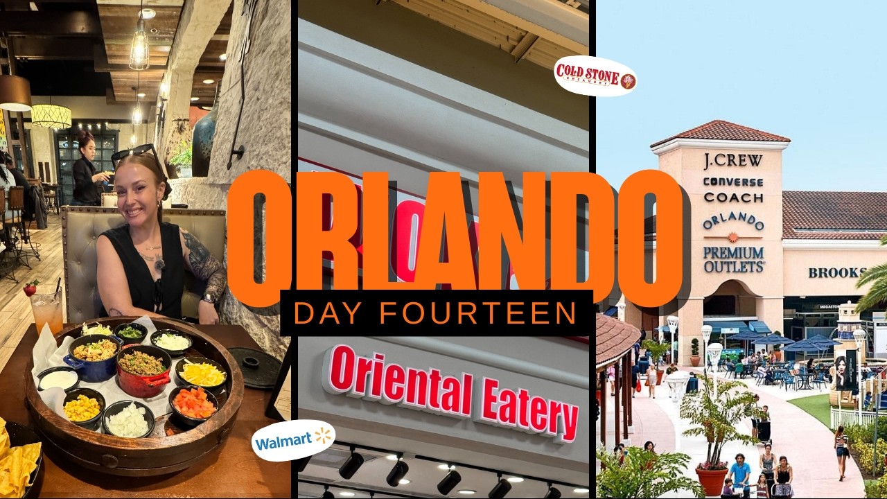 ORLANDO FLORIDA VLOG | PREMIUM OUTLETS 🛍️ | WALMART 🛒 | UNCLE JULIO'S 🌮 | DAY FOURTEEN 💚