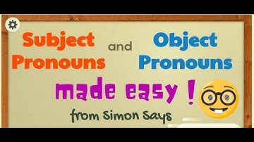 Subject and Object Pronouns | Easy English Grammar Lesson | Simon Says Let