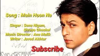 main hoon na (title song)lyrics