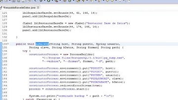Respaldar y restaurar una base de datos  Mysql desde la aplicacion java