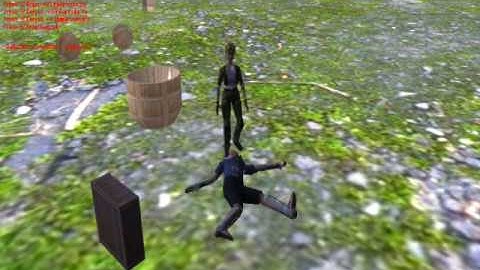 Truevision3D & Simple Physics Engine(SPE) Sample Fluid - Ragdoll - Rope - Cloth - Break