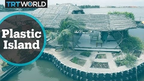 Ivory Coast Island: Entrepreneur builds floating island from plastic waste