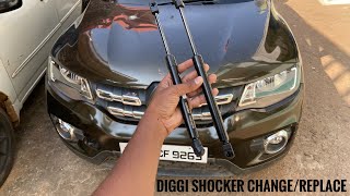 How to fix dicky lifter | Diggi shocker installation | car boot hydraulic Arm change | alto kwid car