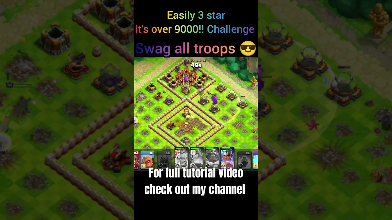 CoC new event it's over 9000 challenge ✅😎 