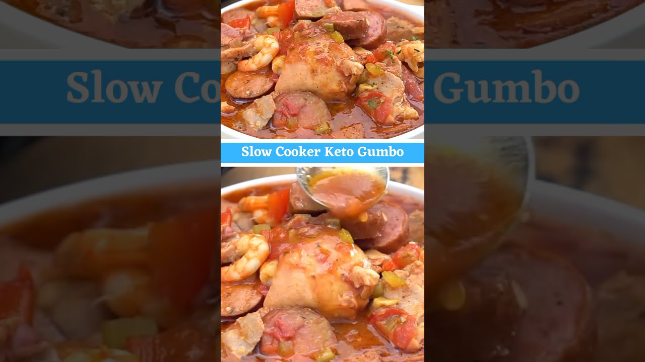 Slow Cooker Keto Gumbo shorts YouTube