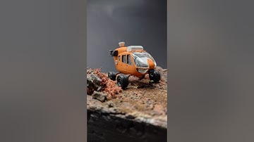 Space rover | kit bash made from a helicopter| #space #kitbash #rover