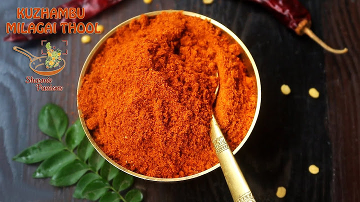 Kuzhambu milagai thool recipe, Kuzhambu podi recipe
