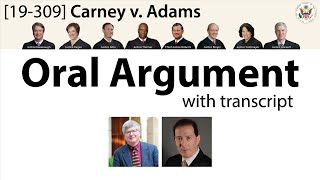 Oral Argument: Carney v. Adams