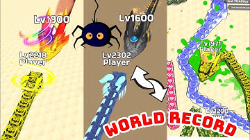 Snake Clash High level 10000+🤖 Game Over Boss snake #snakegame #snakeclash #snakeio