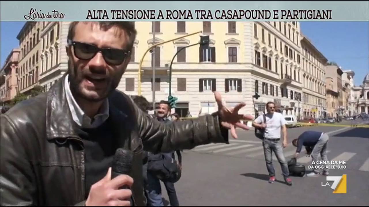 Alta tensione a Roma tra Casapound e partigiani