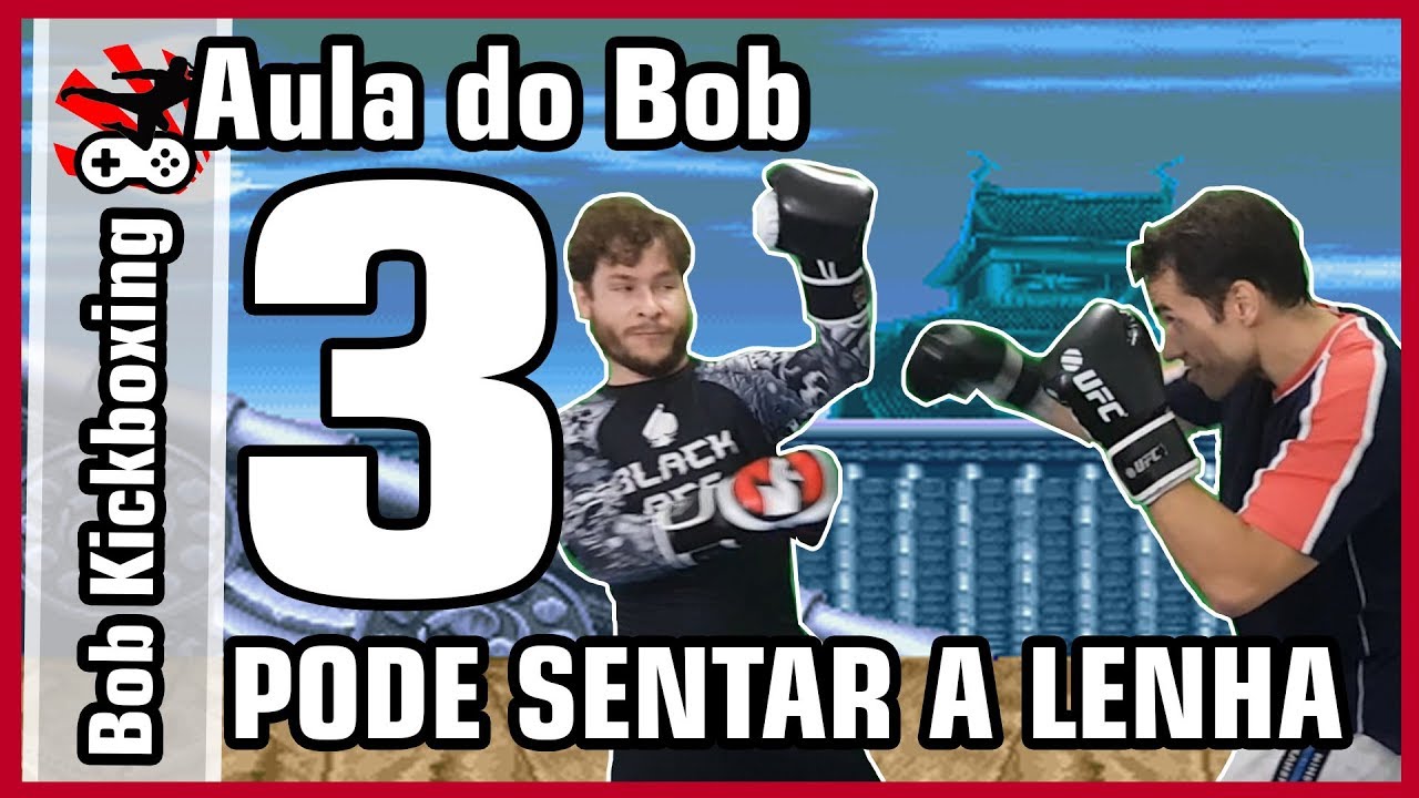 Luta Lutinha Sparring de treino 4ª aula de Kickboxing do Bob aprendendo giratório