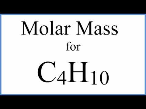 Molar Mass / Molecular Weight of C4H10: Butane