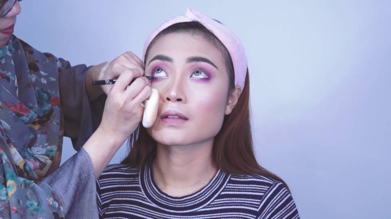 TUTORIAL MAKEUP PINK ROSE SMOKEY EYES YouTube