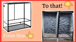 How To Devide a Reptile Tank in Half!