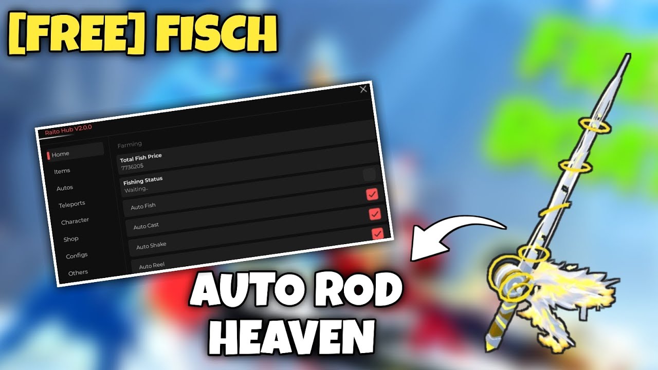 *NEW* Best Fisch Script | Auto Get Rod Heaven Script! No Key - YouTube