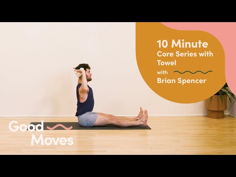 10 Minute Core Series with Towel with Brian Spencer of East River Pilates | Good Moves | Well+Good