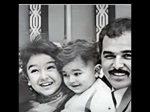 صورة للفنان محمد العربي و زوجته هناء ثروت و اولادهما زمان