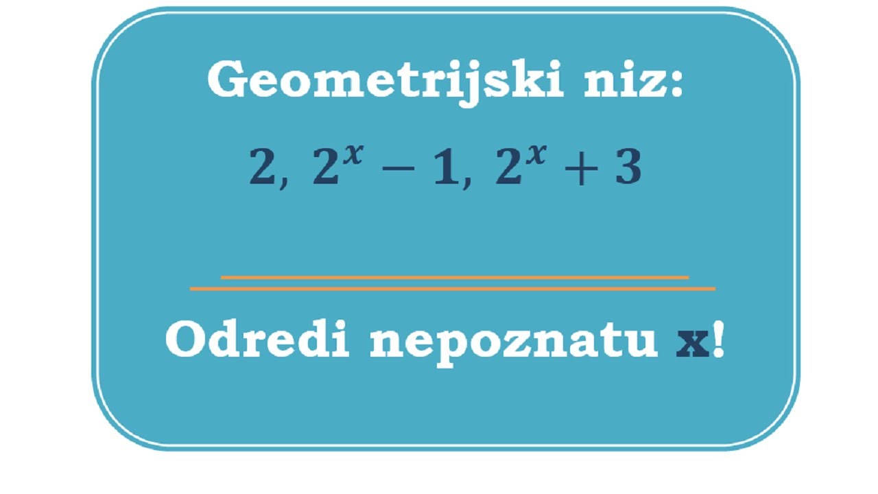 Geometrijski niz