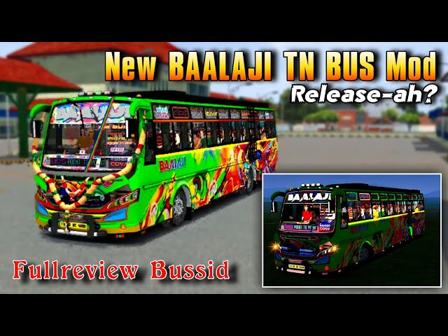 New BAALAJI Tn Bus Mod|Release-ah? Fullreview Bussid #rsgamingupdates#bussid#bussidmod class=