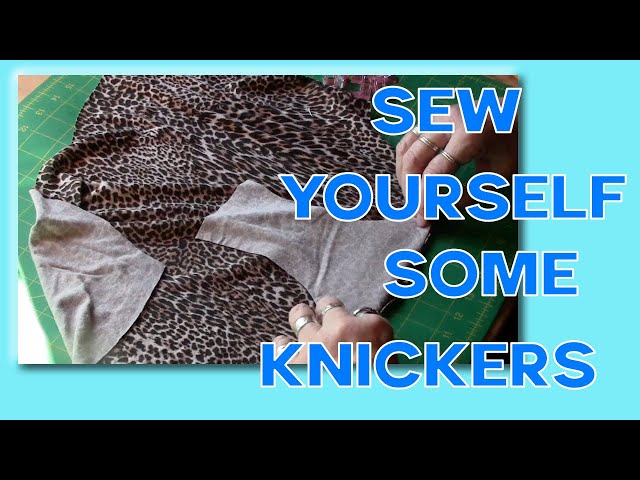 Sew your own underwear, make a pattern from your own knickers, make your own  panties 