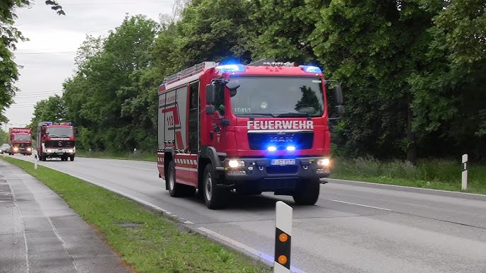 ALARMFAHRTEN MIX] - Feuerwehr Stuttgart & Steinheim, (Blaulicht -  Martinshorn - Pressluft]