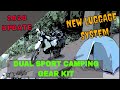 Motorcycle Camping: Dual Sport Camping Gear Kit 2020 everything i take in  Mosko Moto Reckless 80