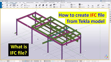 How to create ifc file from tekla and use it || TeklaBD || Engr Maidul.