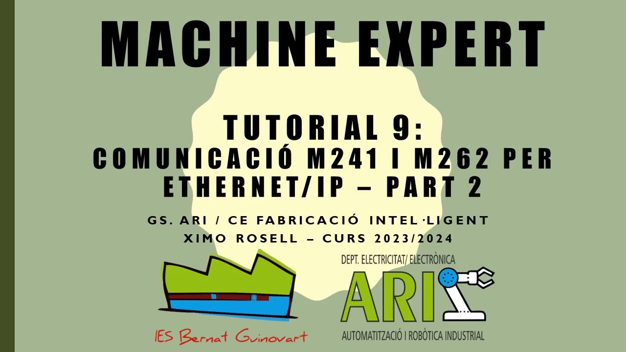Schneider Machine Expert. M241 M262. Tutorial 9: Comunicació Ethernet/IP. Part 2. Enviar bool i int