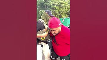 Guatemalan illegal alien arrested by ICE officers moments after leaving his residence.