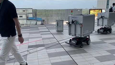 Two types of transport robot "THOUZER" DEMO