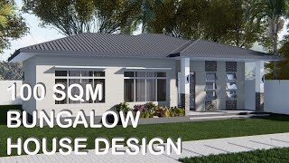 100 SQM BUNGALOW HOUSE DESIGN | Konsepto Designs