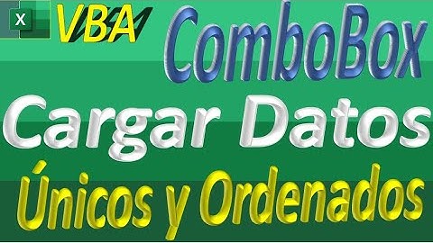 cargar combobox en excel