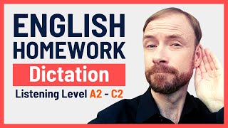 3 LEVELS of Dictation! Test and Practice Your English Listening