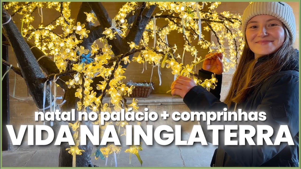 Natal em um palácio na Inglaterra 🎄✨ | muita decoração de Natal barata + comprinhas