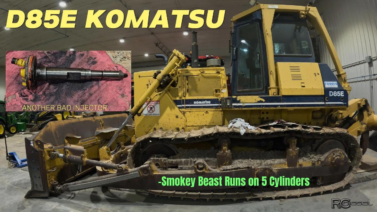 Komatsu D85E Bulldozer Repair: Fixing Engine Running on 5 Cylinders ...