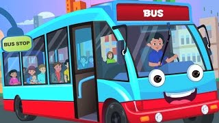 the wheels on the bus | nursery rhymes | kids songs | baby videos